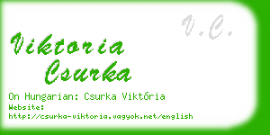 viktoria csurka business card